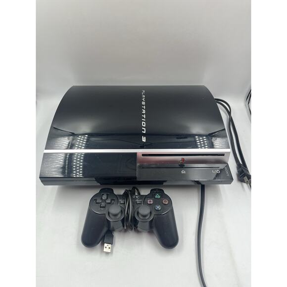 Sony PlayStation 3 PS3 CECHG01 Fat Console Black - Tested With Controller - Picture 1 of 15